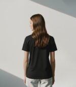 Black Women Graphic Crew Neck T-shirt - Image 2