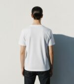 White Crew Neck T-shirt - Image 2