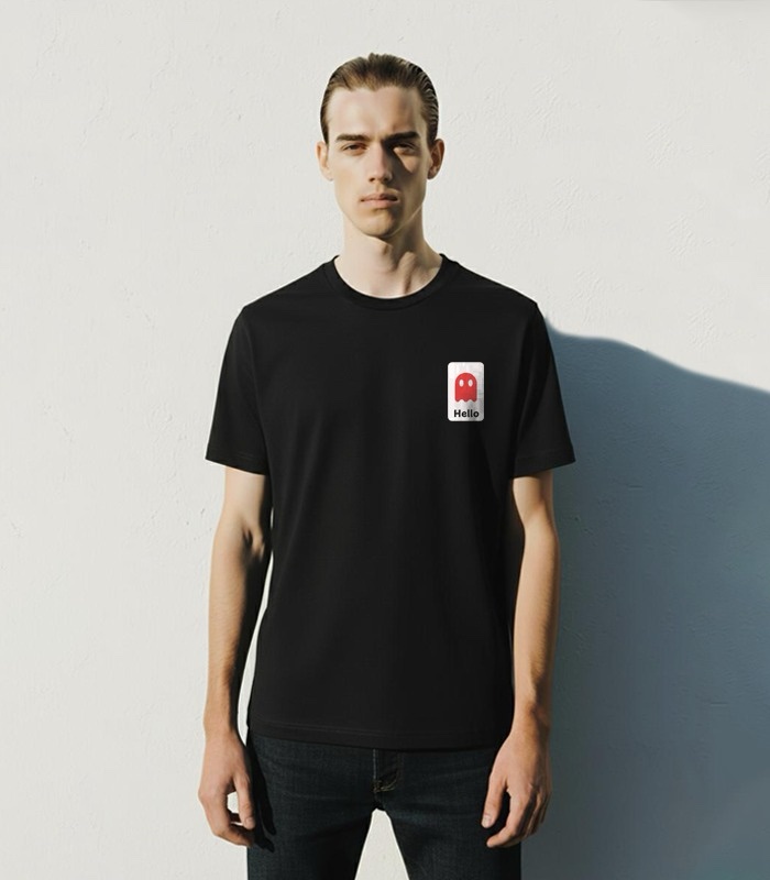 78453d74-2cf5-4180-9374-e64646491e72 Black Graphic Crew Neck T-shirt - Image 1