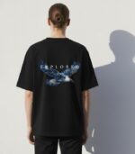 Black Drop shoulder T-shirt - Image 2