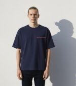 Navy Blue Drop shoulder T-shirt - Image 2