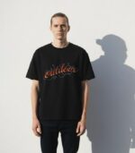 Black Drop shoulder T-shirt