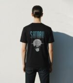 Black Graphic Crew Neck T-shirt