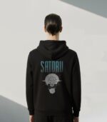 Black Graphic Hoodie