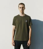 Olive Graphic Crew Neck T-shirt - Image 2