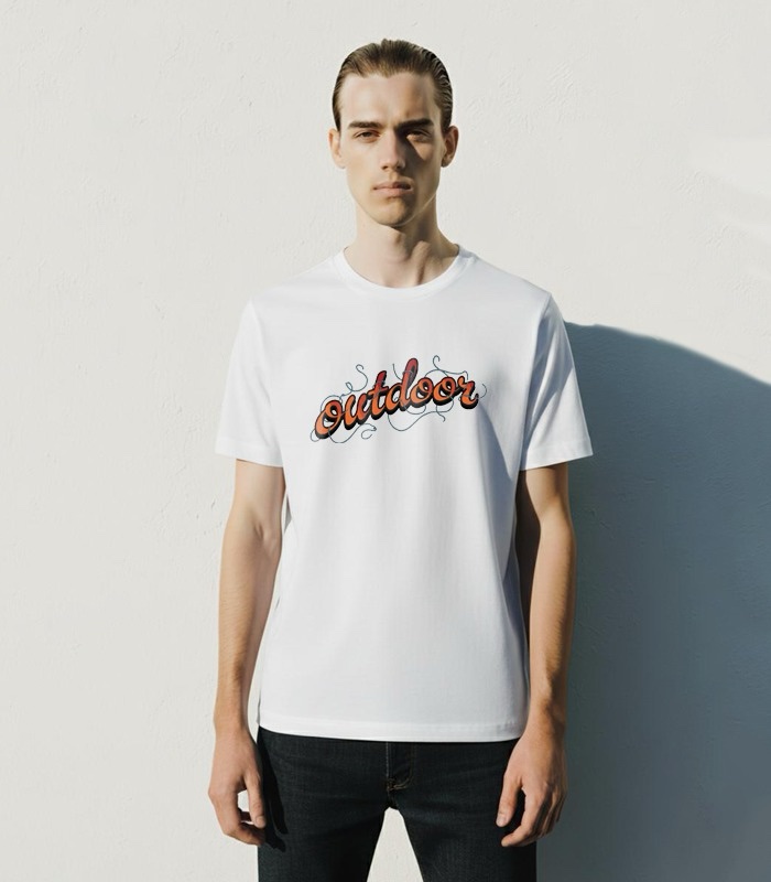 de5cd140-72a6-4dfc-9547-63e9f50be3ee White Graphic Crew Neck T-shirt - Image 1