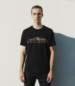 Black Graphic Crew Neck T-shirt