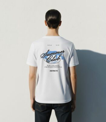 White Graphic Crew Neck T-shirt